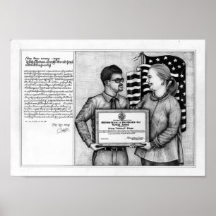 Död ögaaffisch av Vannak och Hillary Clinton 1 Poster