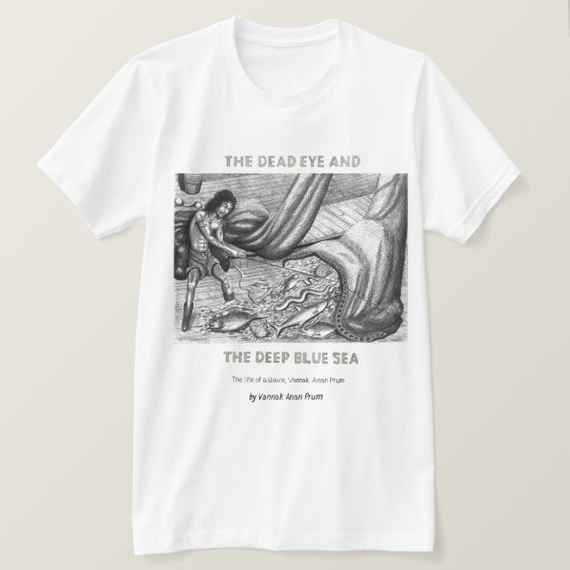 Död ögaT-tröja med Vannak och fisk i ett netto T Shirt (Design framsida)