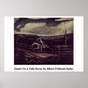 Död på en blek häst av Albert Pinkham Ryder Poster
