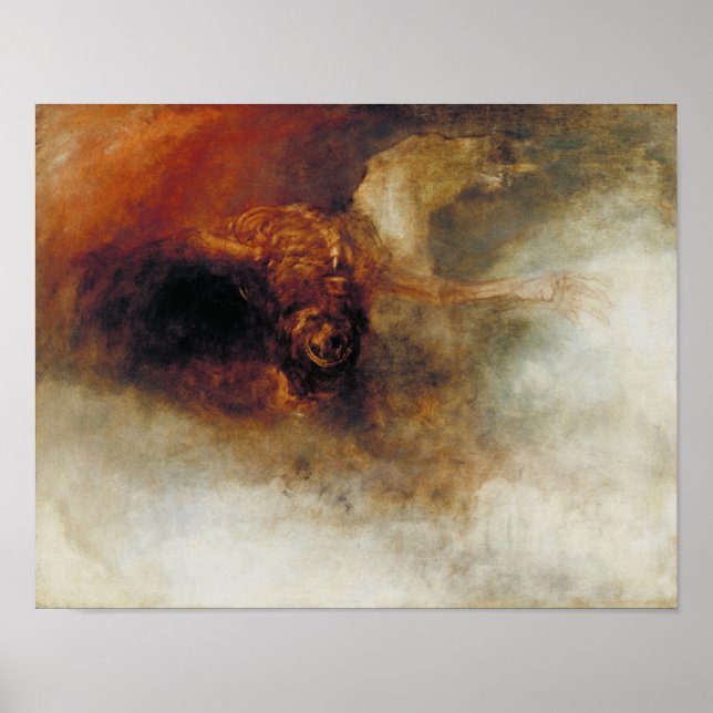Död på en blek häst av J. M. W. Turner Poster (Framsidan)