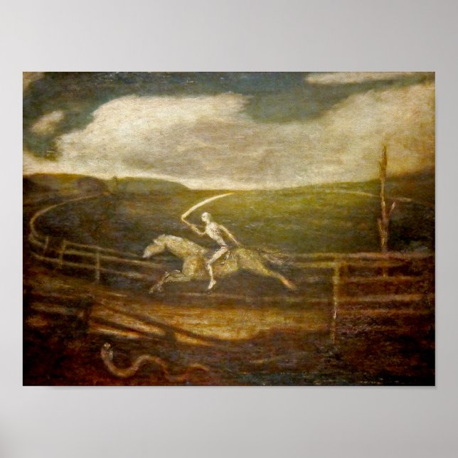 Död på en Blek Horse [Tävling Track] av Ryder Poster (Framsidan)