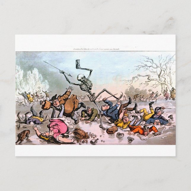 Död på isvykort vykort (Framsida)