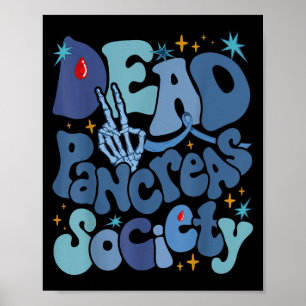Död Pancreas Society Type 1 Diabetes Awareness T1 Poster