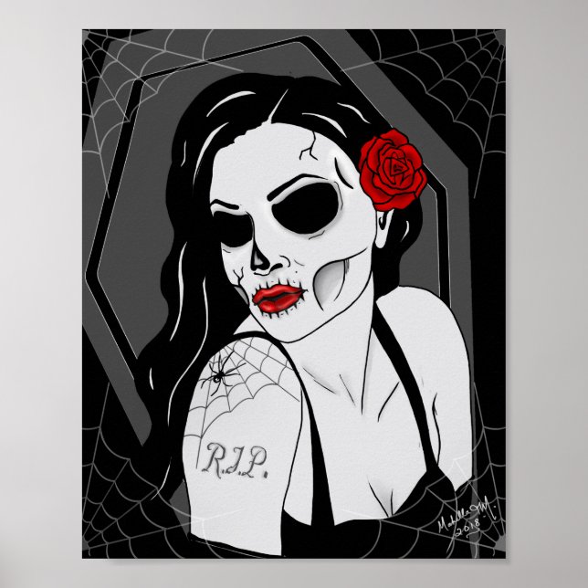 Död Pinup Poster (Framsidan)