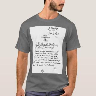 Död Poets Society fem århundraden av versell svart T Shirt
