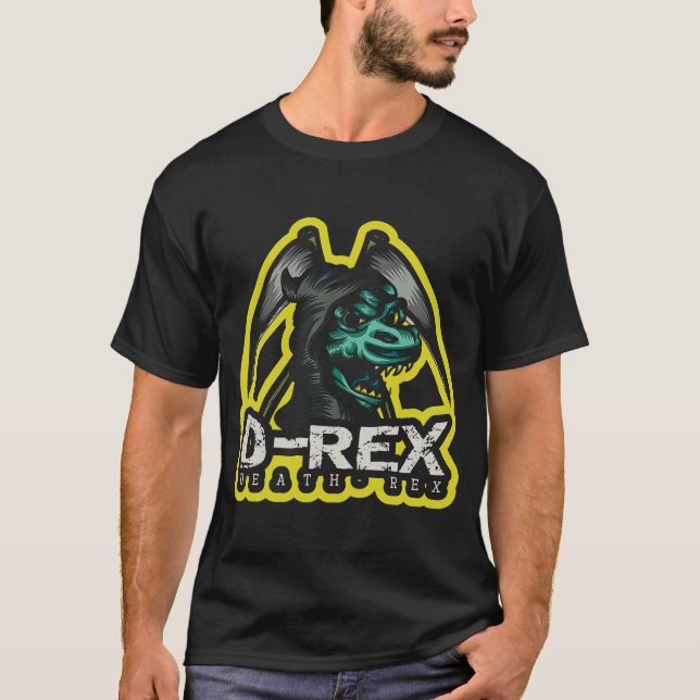 Död Rex Död Rex Grim Reaper Costume Halloween T Shirt (Framsida)