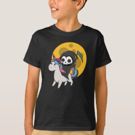 Död Riding Unicorn Funny Unicorns måne T Shirt
