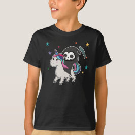 Död Riding Unicorn Funny Unicorns Rainbow T Shirt