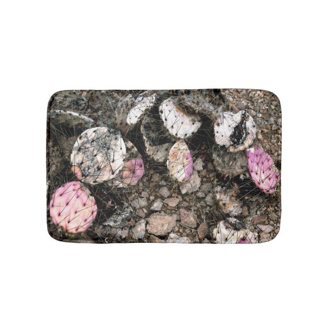 Död rosa kaktus badrumsmatta (Framsidan)
