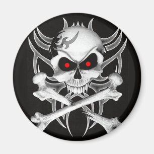 Död skalle och Crossbones Magnet