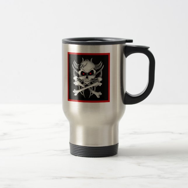 Död skalle och Crossbones Resemugg (Höger)