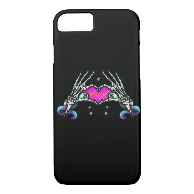 Död - Skeleton Heart Händer Case-Mate iPhone Skal (Baksida)