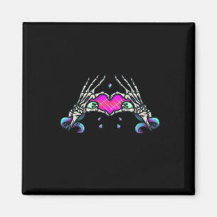 Död - Skeleton Heart Händer Magnet