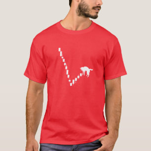Död skjorta för kattdunaktiemarknad t-shirt