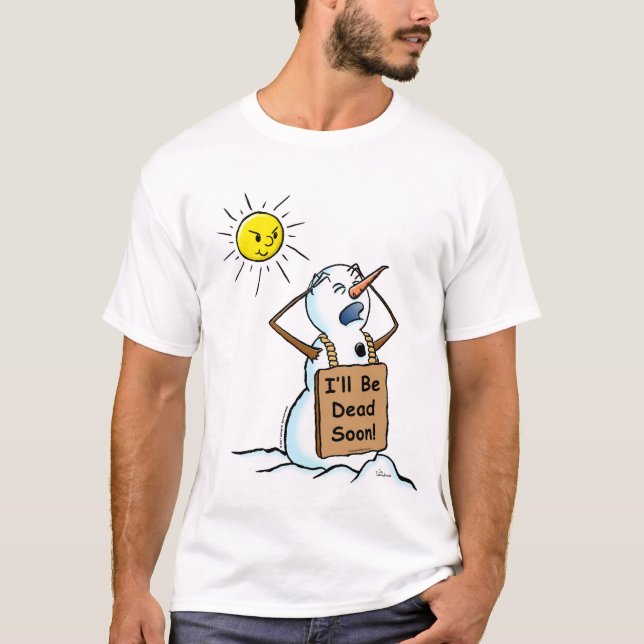 död snögubbe t-shirt (Framsida)