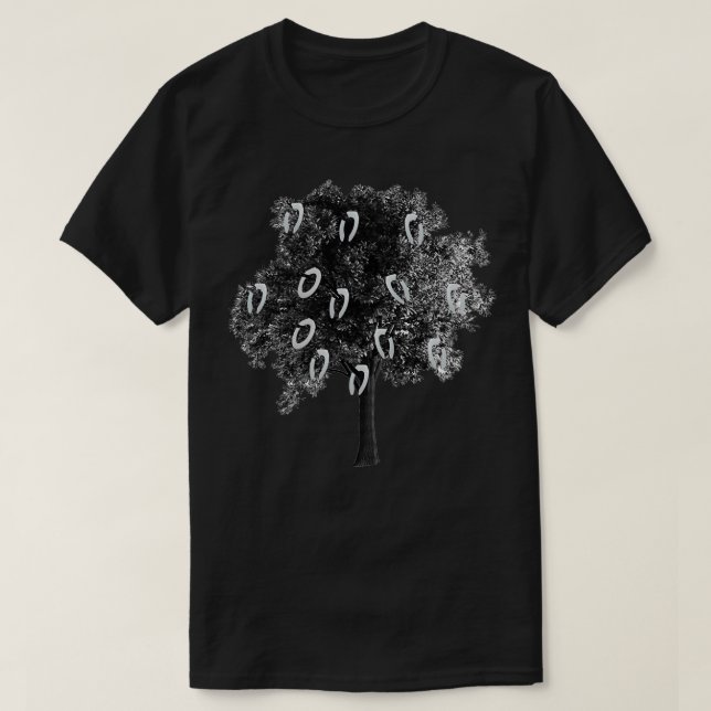 Död som jag som toalettsäte Träd T Shirt (Design framsida)