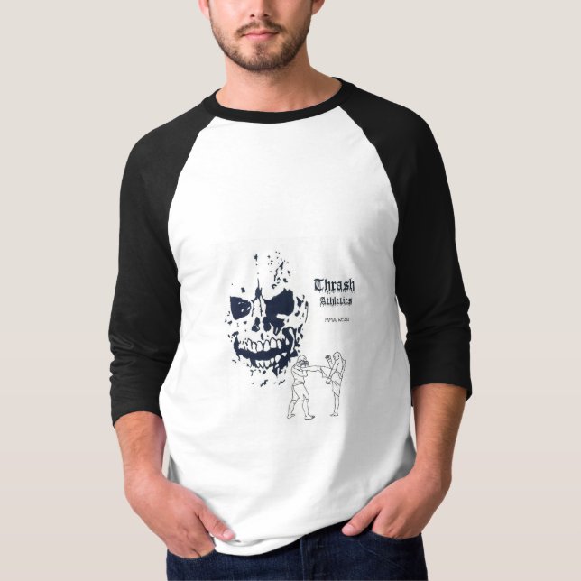 Död sparkar svart Jersey T-shirt (Framsida)