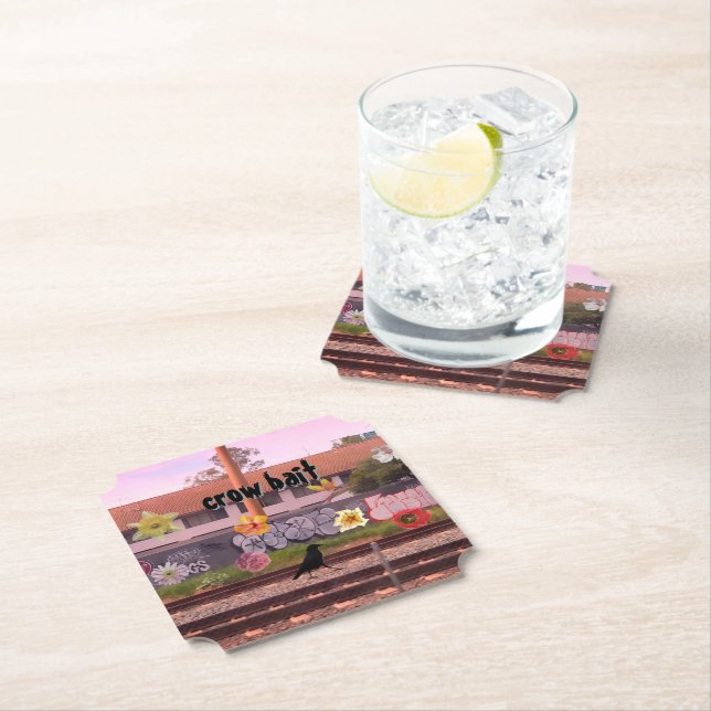 Död Stalker Kråka Bait Papper Coaster Underlägg Papper (Insitu)