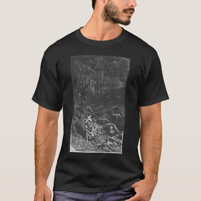 Död T-tröja för kyrkogård Tee Shirt (Framsida)