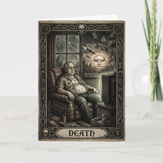 Död Tarot Boomer WW3 Meme Kort (Framsida)
