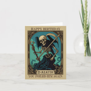 Död Tarot Födelsedagskort  Kort