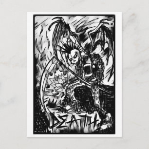 död tarot vykort