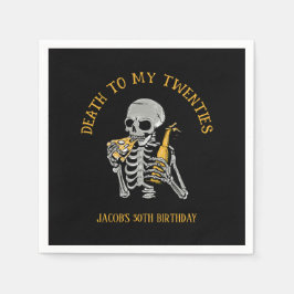 Död till min 20-åring Skeleton Pappersservett