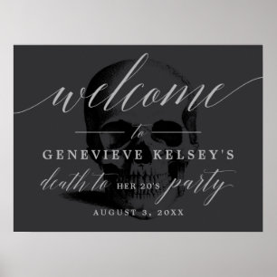Död till Party 20:s välkomstskylt Poster