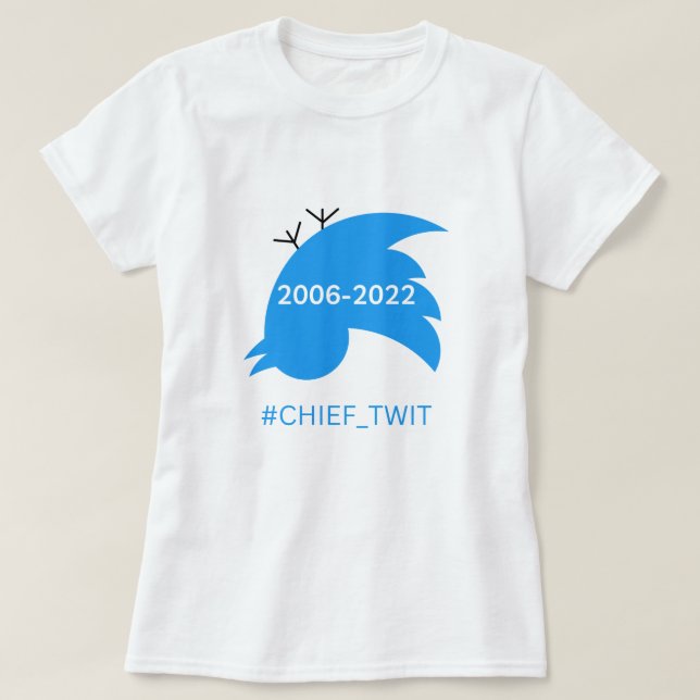 död twitter ner lustig tweet t shirt (Design framsida)