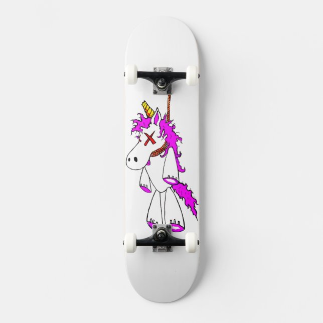 DÖD UNICORN MINI SKATEBOARD BRÄDA 18,5 CM (Framsida)