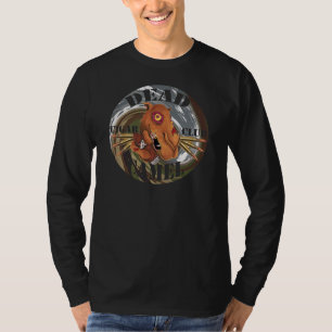 Död utslagsplats för långärmad för tee shirt