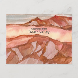 Död Valley California Mountains Desert Ligcape Vykort