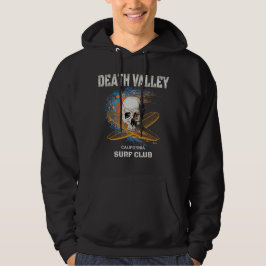 Död Valley California Surfa Skull och Crossbone Hoodie