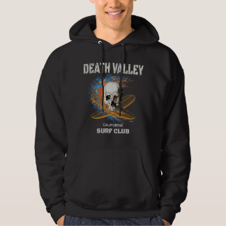 Död Valley California Surfa Skull och Crossbone Hoodie