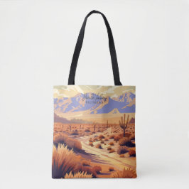 Död Valley California Vintage Illustration Tygkasse