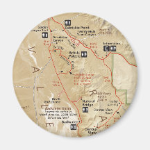 Död Valley karta magnet