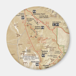 Död Valley karta magnet