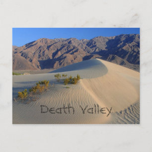 Död Valley Sand Dunes Vykort