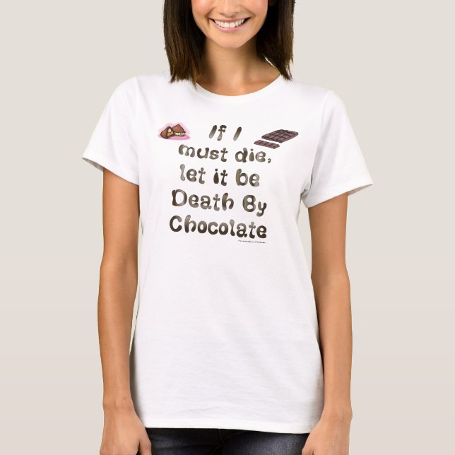 Död vid choklad tee shirt (Framsida)