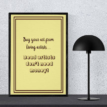 Döda artister behöver inte pengar, nuny typografi