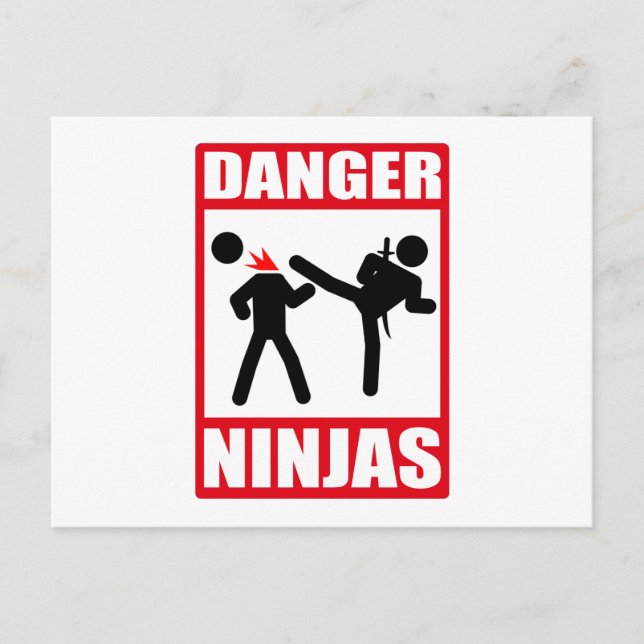 Döda Bill för Ninja Academy Okinawa Vykort (Framsida)