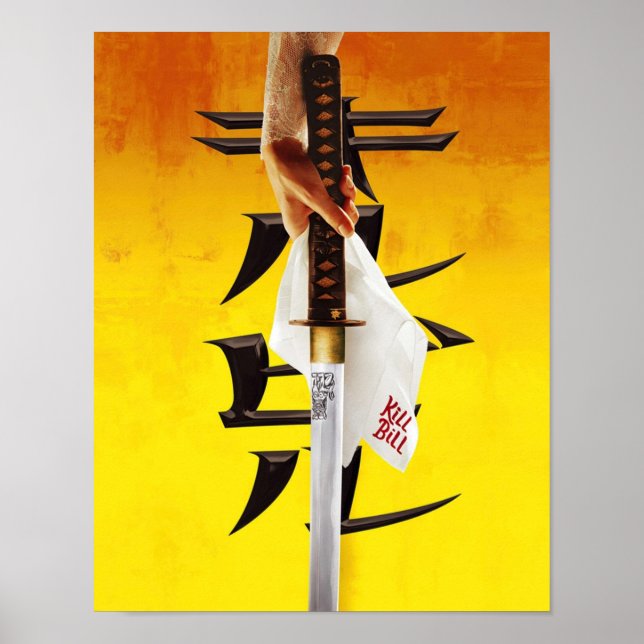 Döda Bill katana Poster (Framsidan)