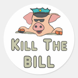 Döda Bill Runt Klistermärke