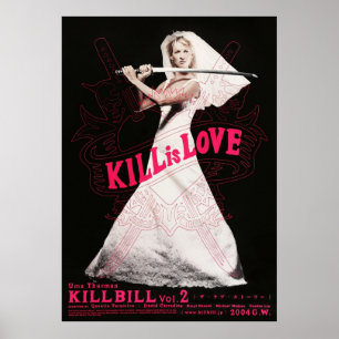 Döda Bill Volume 2 Vintage japansk film Poster