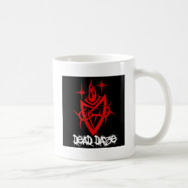 Döda Dagar Tribal Hjarta Kaffemugg