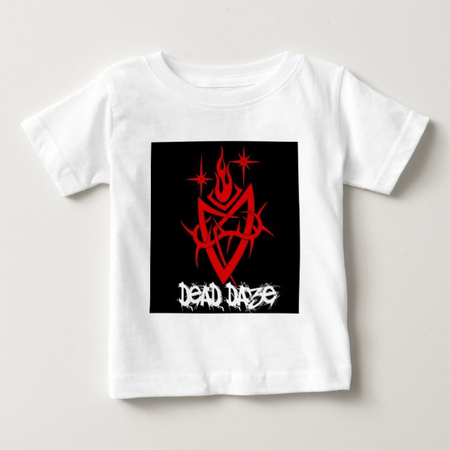 Döda Dagar Tribal Hjarta T Shirt (Framsida)