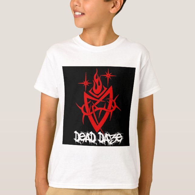 Döda Dagar Tribal Hjarta Tee Shirt (Framsida)