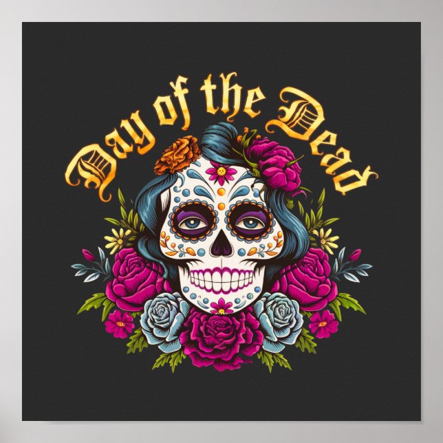 Döda dagen: Firande Dia de Los Muertos Poster (Framsidan)