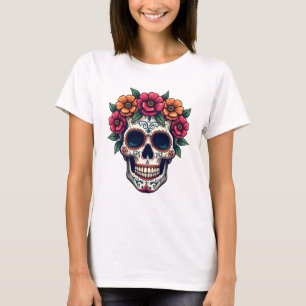 Döda dagen Socker Skalle � Dia de los Muertos S T Shirt
