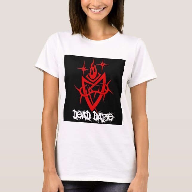Döda Dazz Tribal Hjarta T-shirt (Framsida)